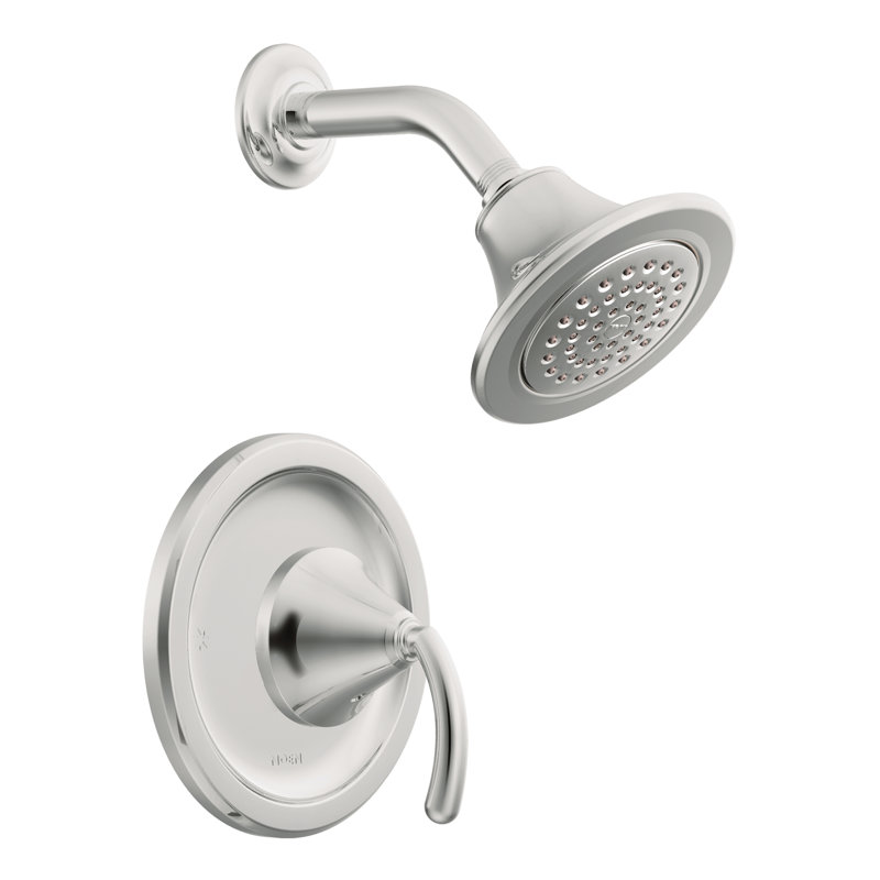 Robinet de douche Icon avec poignée levier et Moentrol, Chrome