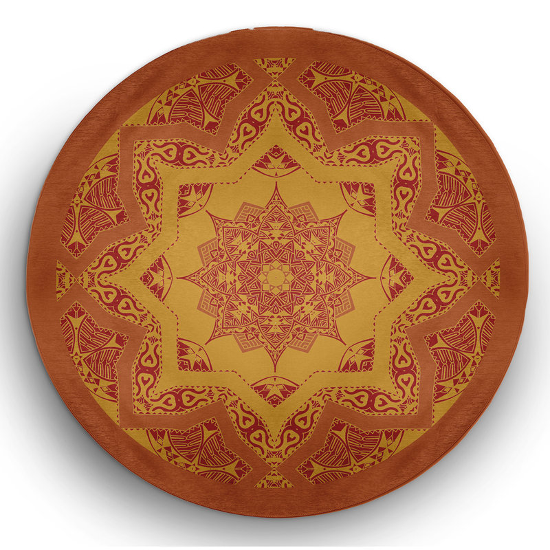 Chenille Indoor / Outdoor Rug, Round 5'