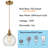 Seeded Glass Pendant Light