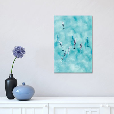 Cruisy Dolphins III by Jaxon Roberts - Wrapped Canvas Print