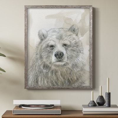 «Woodland S Croquis», reproduction encadrée d'ours