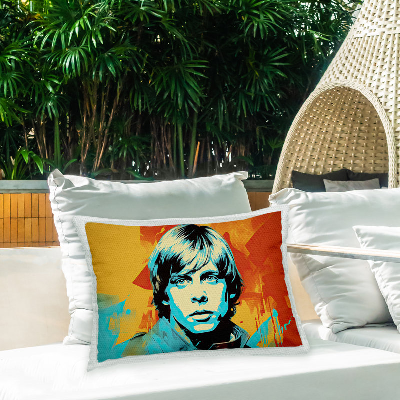Abstract Outdoor Throw Pillow