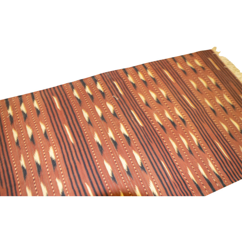 Hand Knotted Wool Area Rug in Red