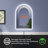 24"W X36''H Wall Mounted Bathroom Arch LED Mirror With PMMA Diffuser And Memory Function