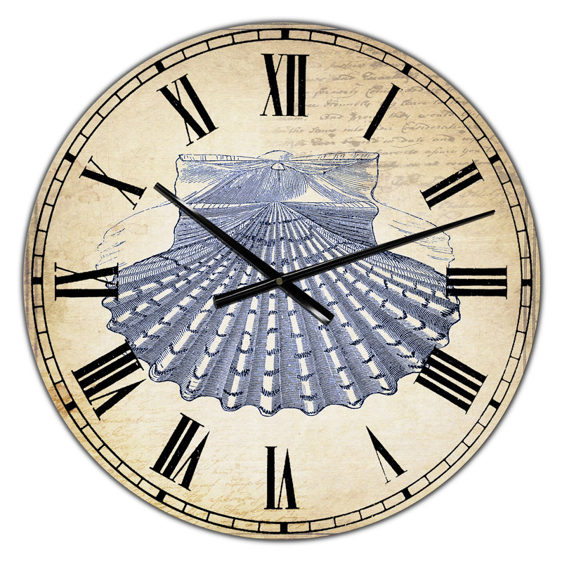 Horloge murale surdimensionnée nautique et côtière Blue Sea 3, Petit