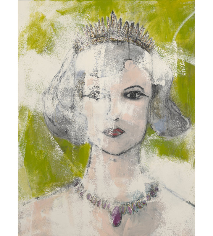 Queen Of Devine Encounters Print, 24" H x 18" W, Wrapped Canvas, No Mat