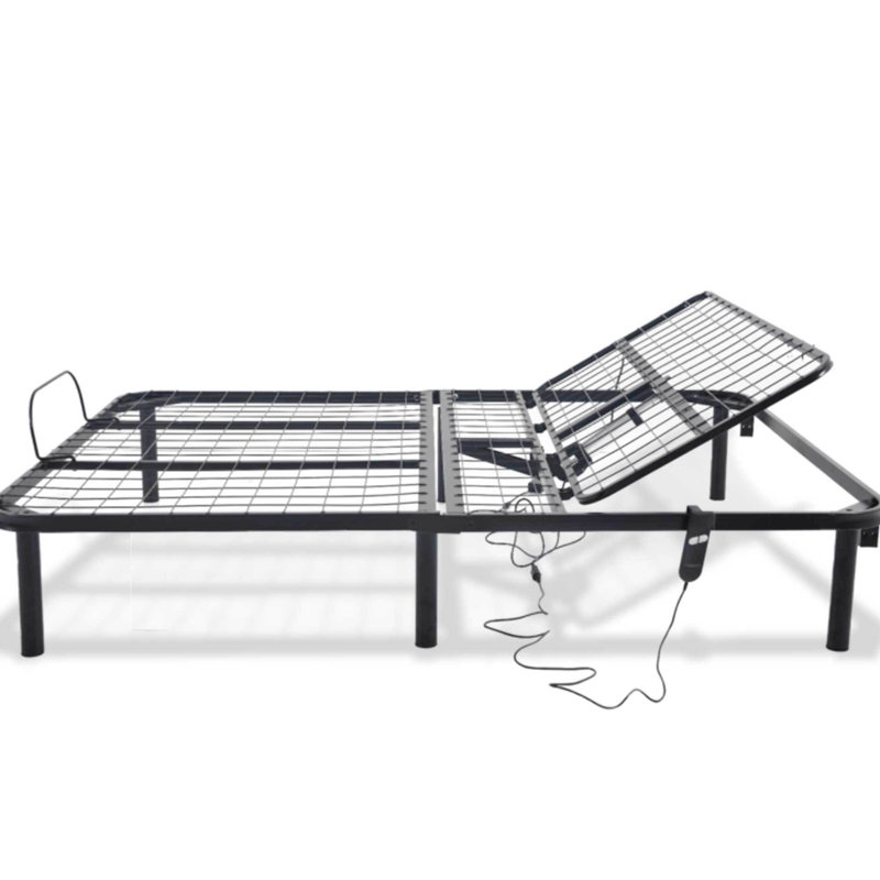 Twin Xl Adjustable Bed Base - Head Up Feature Only In Black, And Dependable, Quick Setup For One Adult, 850Lbs Weight Capacity, Box Spring Not Needed
