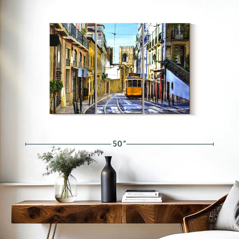 Rue Sireci à Lisbonne, H 24 po x l 38 po