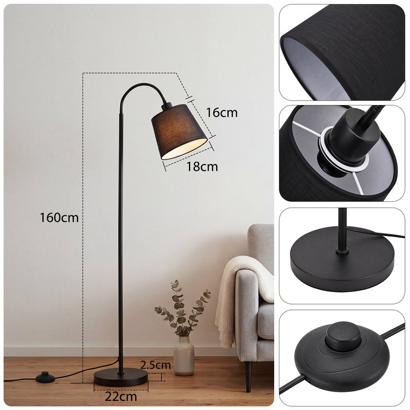 160 H cm Matte Traditional Floor Lamp