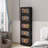 Storage Cabinet, 24", Storage Bins Storage Cabinet, 24" Side Wide Folding, Collapsible With Magnetic Door, Plastic With Wheels