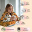 Plaid en flanelle polaire JYK pour l'Halloween, léger, respirant, doux et chaud en microfibre pelucheuse, 76 x 102 cm, motif fantôme buvant-134645376