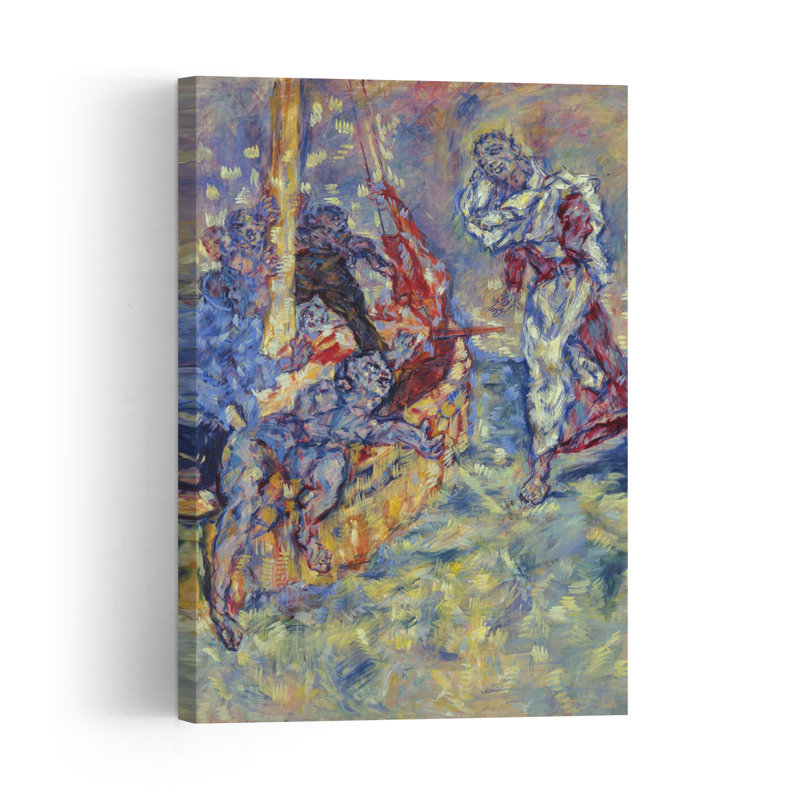 Jesus On The Sea Of Galilee, 1936 Abstract Contemporary Horse Wall Art Print by Rene Morere - Wrapped Canvas Print