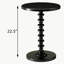 Table d'appoint ronde noire en bois-2038076474