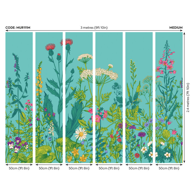 Cooperton Wall Mural, 240cm L x 300cm W