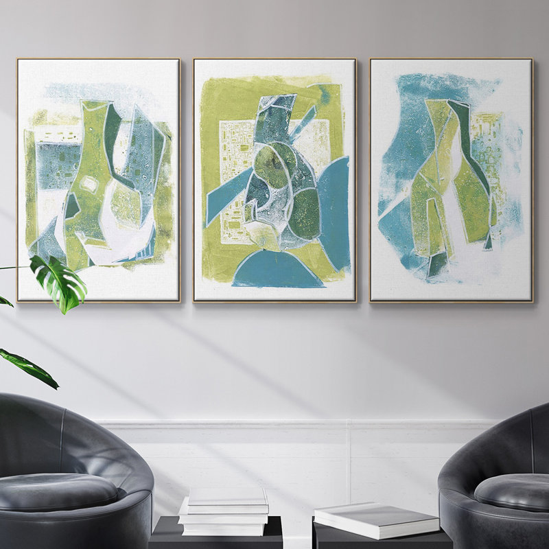 Jubilee Jugs III, reproduction sur toile 3 pièces, H 36 po x l 72 po x P 2 po, Naturel