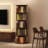 5 Tier Rotating Bookshelf, 360° Display Round Spinning Bookshelf-877310332