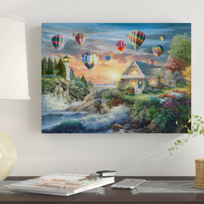 " Balloons Over Sunset Cove " by Nicky Boehme