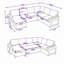 Canapé-lit modulaire convertible avec méridienne réversible, canapé-lit, ports USB et accoudoirs à plateau-coussin-1692087751