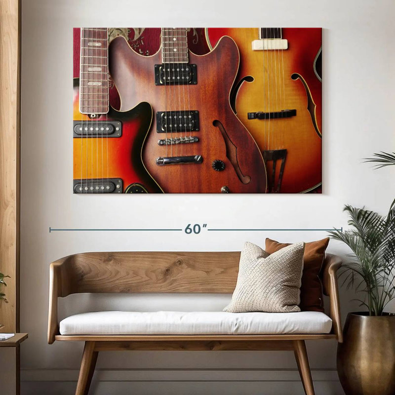 Collection de guitare acoustique Abarca, H 34 po x l 51 po