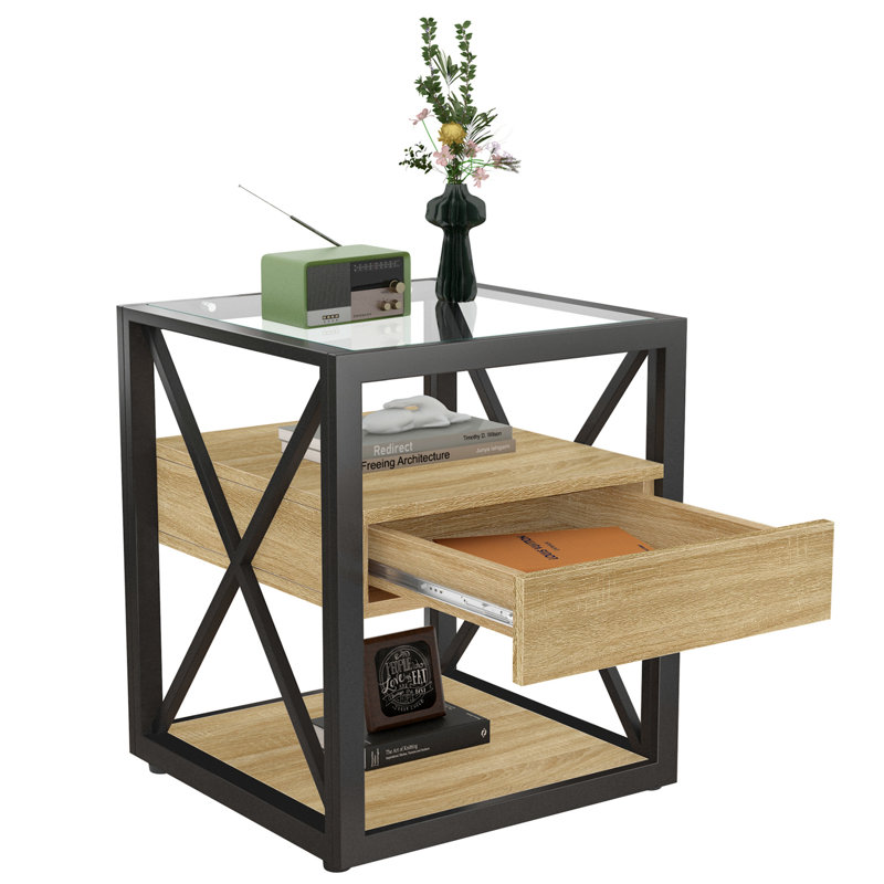 Table de bout moderne avec tiroir