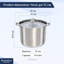Buckingham Stainless Steel Deep Stock Pot with Glass Lid Induction Compatible  -115987717