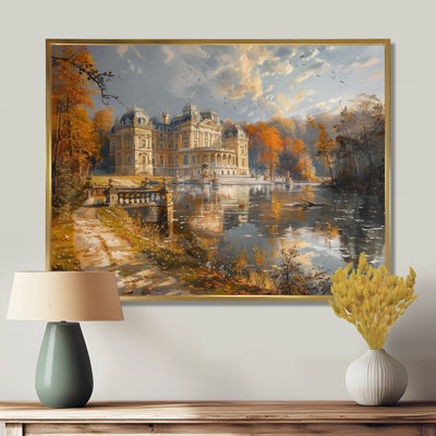 Art mural - Château jaune Renaissance jaune en Chateaux de France III