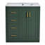 Meuble-lavabo de salle de bain avec lavabo en céramique, meuble de rangement de salle de bain à cadre en bois avec tiroirs et portes à fermeture douce, meuble-lavabo pour organisation-2009017180