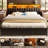 Kulthum Upholstered Headboard with Storage Bags-1151887799-1151887792