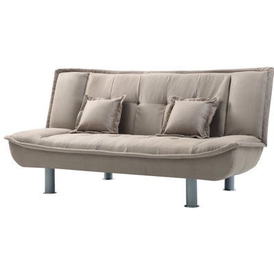 Versatile Sofa Bed For Hosting Guests, Effortlessly Converting, With Sturdy Support And Matching Throw Pillows For Enhanced Comfort