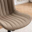 Chaise de bureau pivotante en cuir véritable avec roulettes Brionni-1037692700