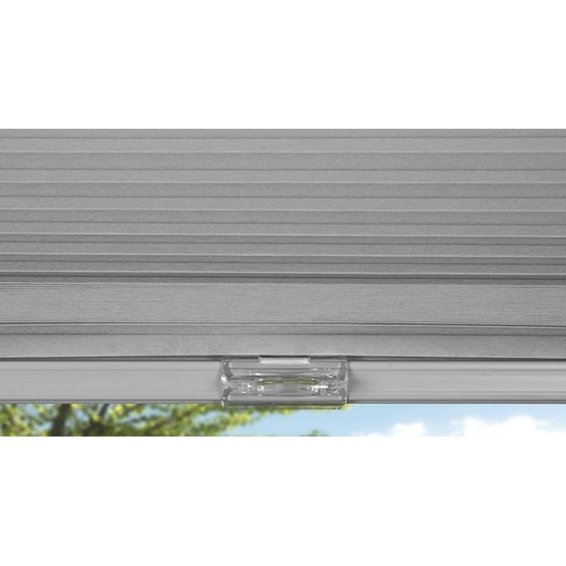 Gray Cordless Sheer Cellular Fabric Indoor Shade 34.5"W x 72"H