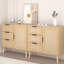 Armoire de chambre en bois - 3 tiroirs, tablettes polyvalentes, matériaux de construction, rangement de tiroir de commode facile à assembler, tablette flexible, matériaux, guide simple