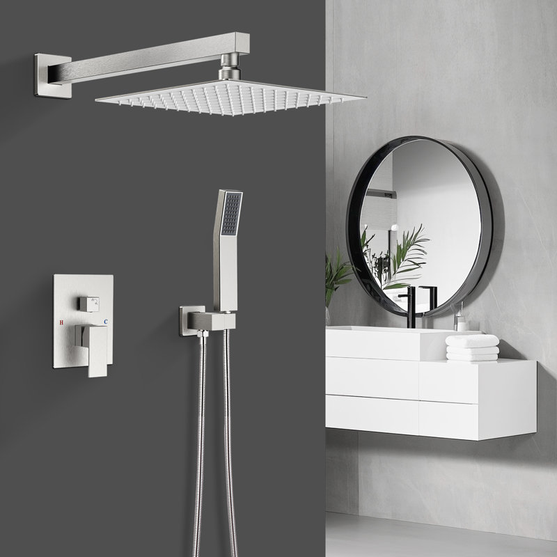 10 in.shower faucet, Brushed Nickel