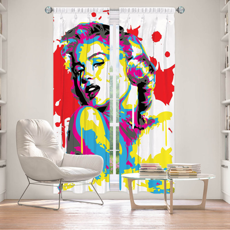 Paire de rideaux obscurcissant en polyester Loucas, L 20 po x L 61 po