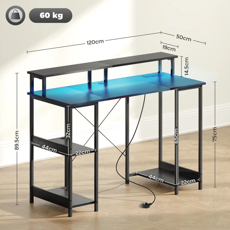 Metal Base Computer Desk