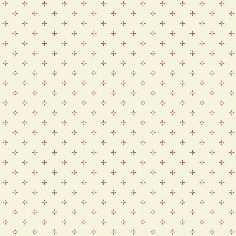 Posey 10m x 53cm Matte Wallpaper Roll, Beige/Red