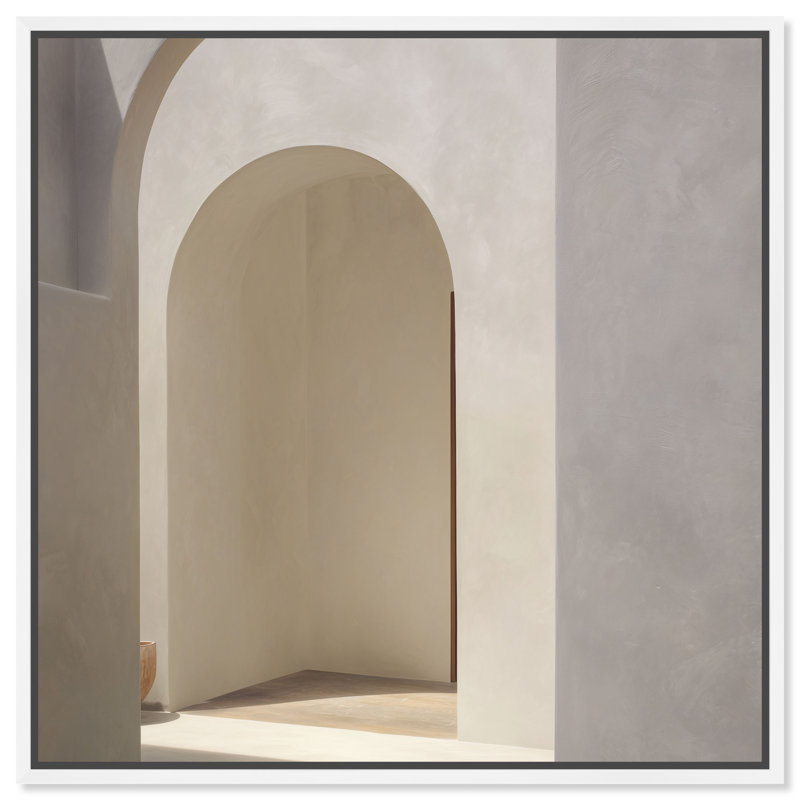 Desert Modernism IV Abstract Canvas Print by Oliver Gal, Black Frame, 12 x 12, 21" H x 21" W, White Floater Frame