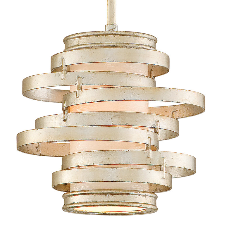 Mini Silver Glass LED Pendant Light