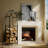Hagenah 18'' W Metal House Log Rack with Wheels and 4-Piece Fireplace Tool Set