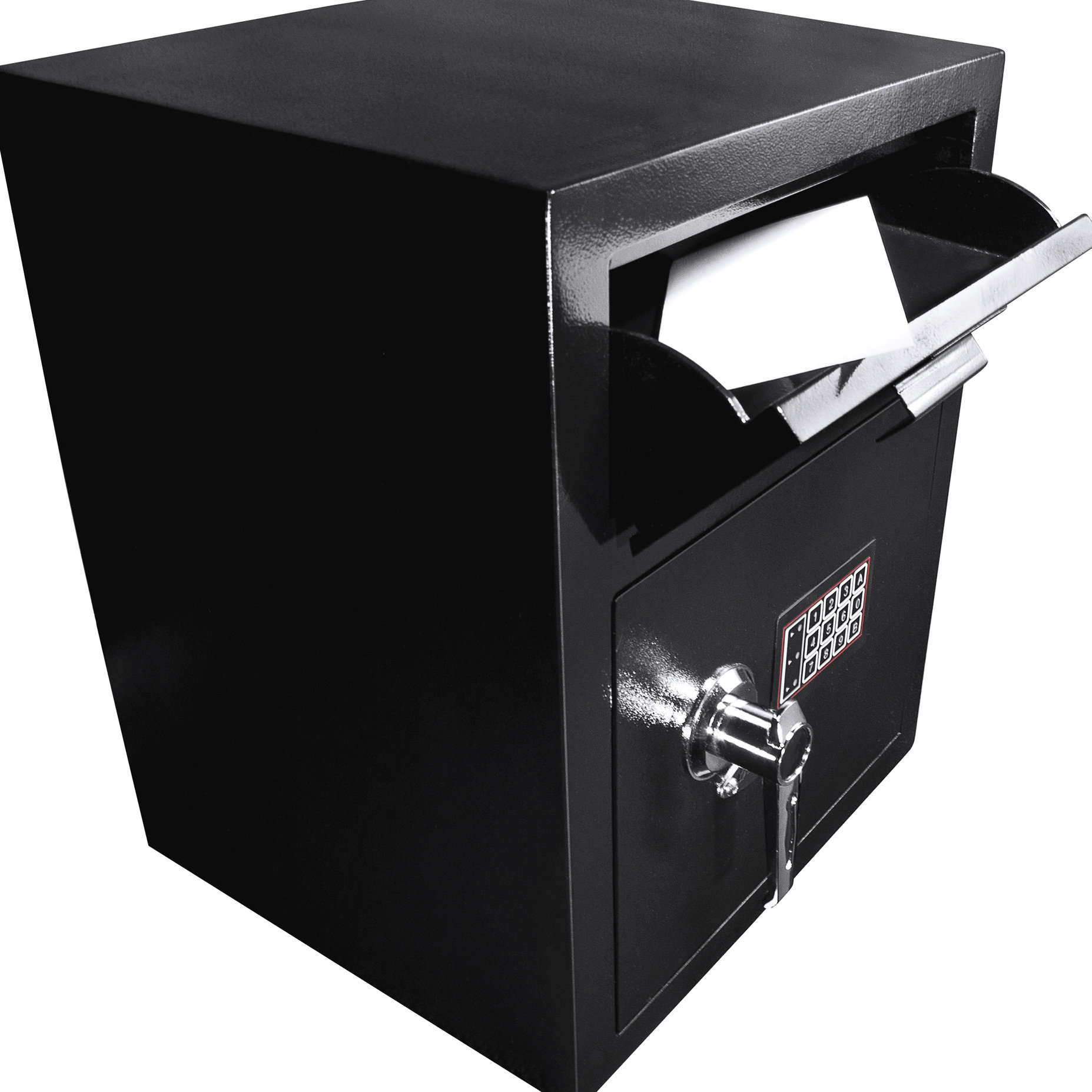 Crafted Palm 1.1 Cu Ft Steel Keypad Box, Black, Secure Cash, Check ...