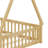 Tent-Shaped Floor Bed With Guardrails, Slats, And Door
