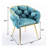 16.9'' H Velvet Upholstered Armchair-2126832162-2145865544