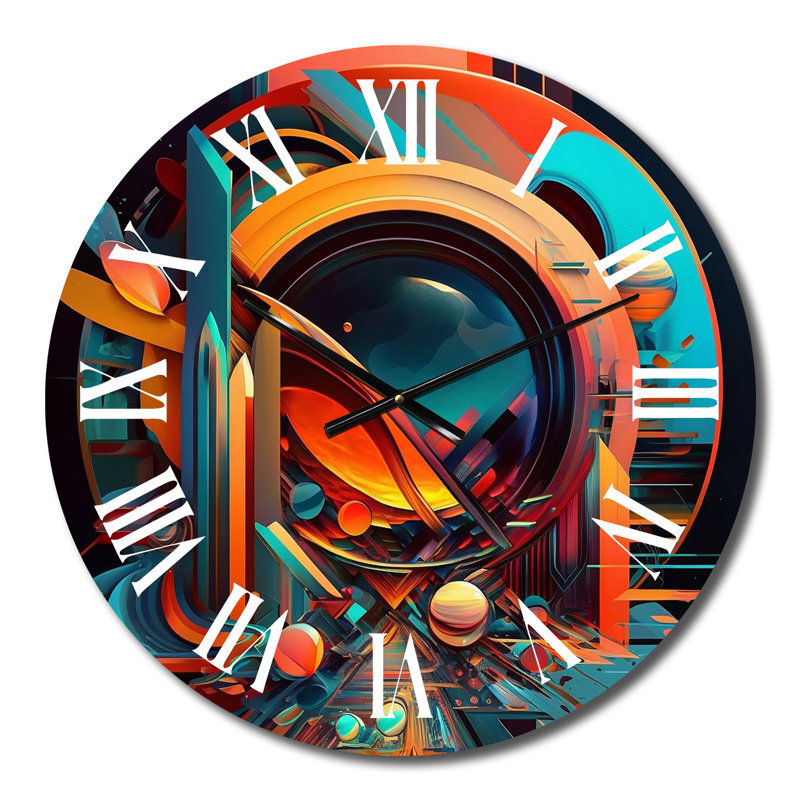 Horloge murale en métal, Médium