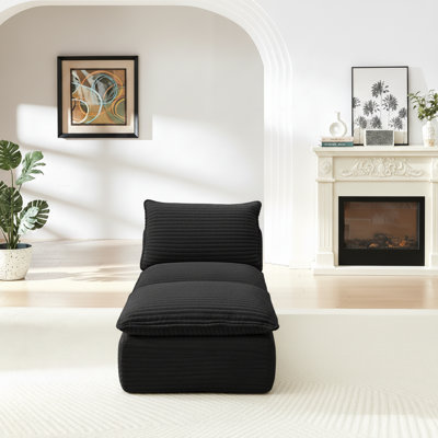 Modern Corduroy Cloud Sofa - Freely Combined Modular Couch With Cozy Seating For Home, Apartment & Office Living Rooms