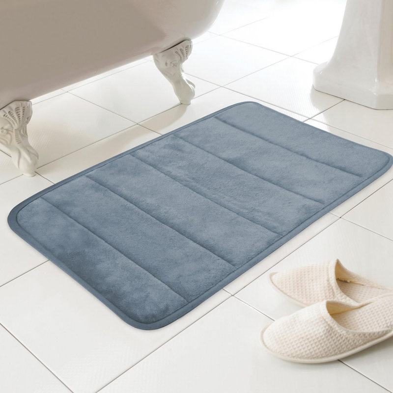 Everyday Rectangle Bath Mat , Blue