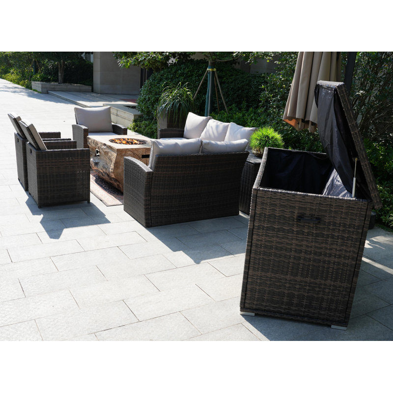 - Person Patio Conversation Set with Cushions