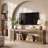 63''Farmhouse TV Stand for 65 Inch TV