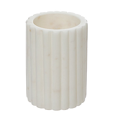 Gobelet en marbre blanc