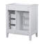 Meuble-lavabo blanc 30 po - Armoire avec tiroirs et tablette-501732772