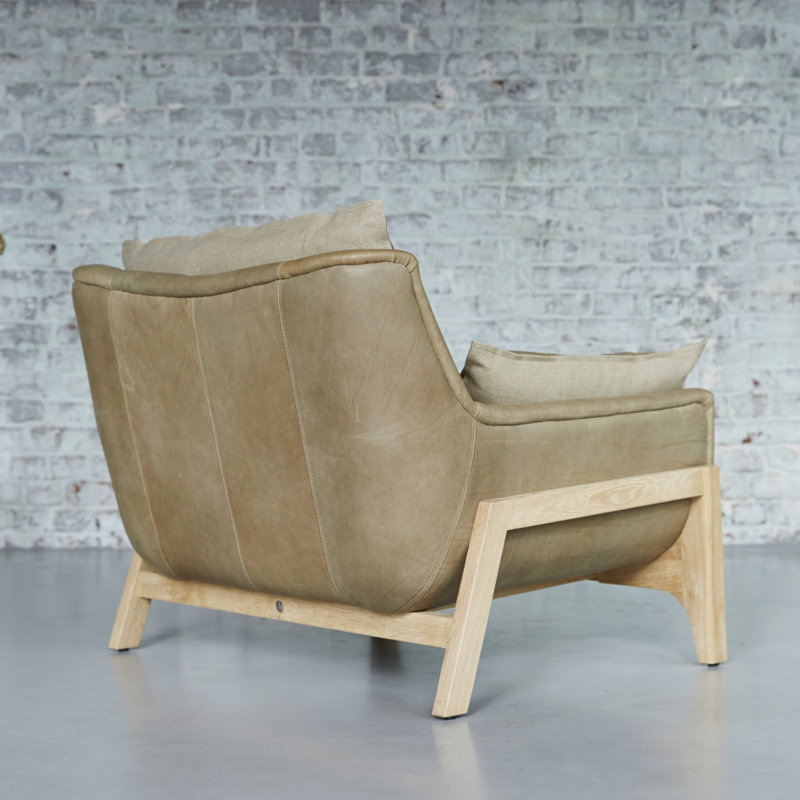 Woodnest Leather Armchair